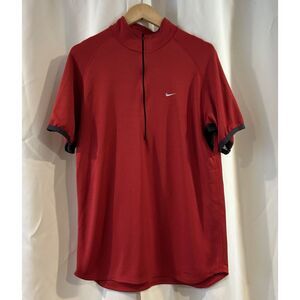 Vintage Nike Alpha Project Quarter‎ Zip Short Sleeve Made In USA Size Large